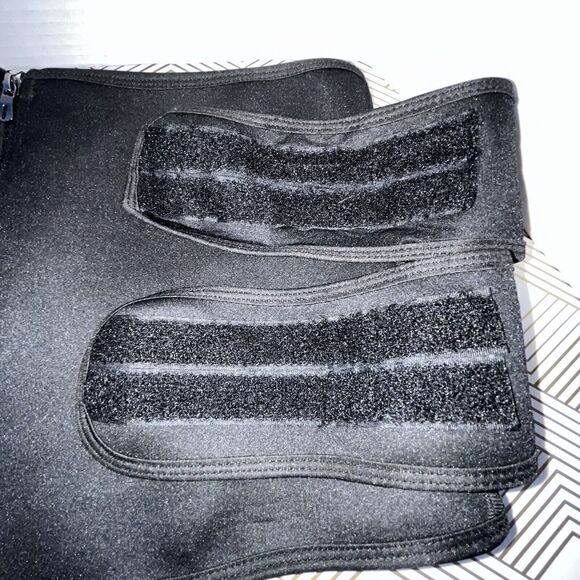 Women's Double Belt Waist Trainer Size XXL Black EUC - Picture 2 of 9